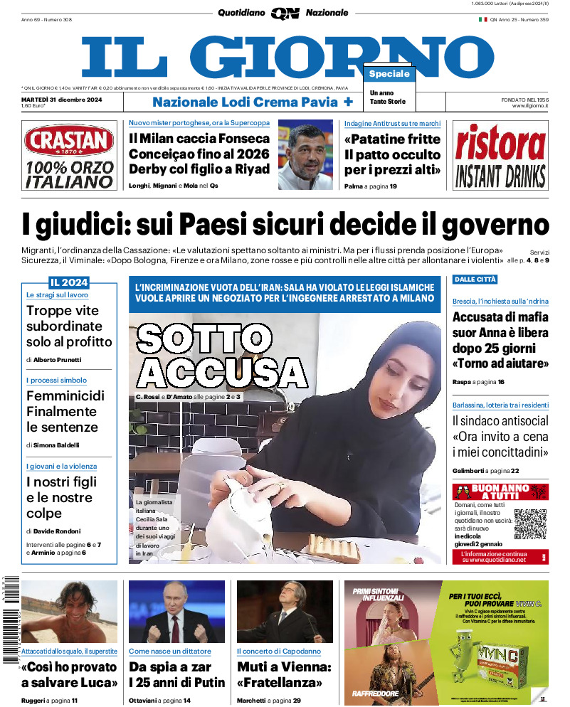 Prima-pagina-il giorno-edizione-di-oggi-20241231